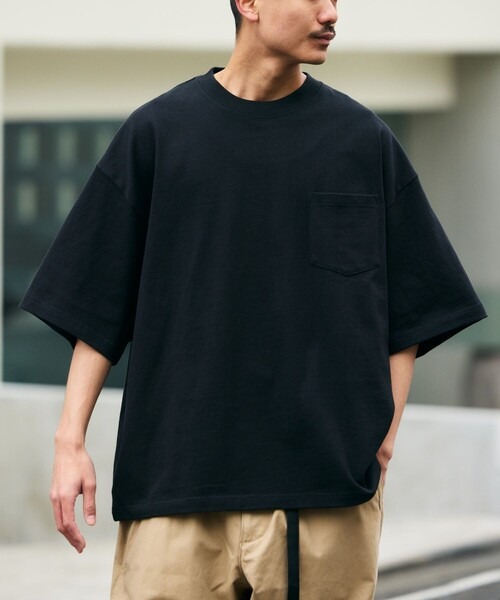 フリークスストア(FREAK'S STORE) 9オンス Heavyweight ビッグシルエット クルーネック ポケットTシャツ