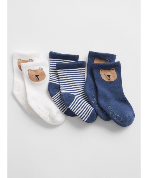 ギャップ(GAP) ブラナンベア クルーソックス 3足セット ベビー