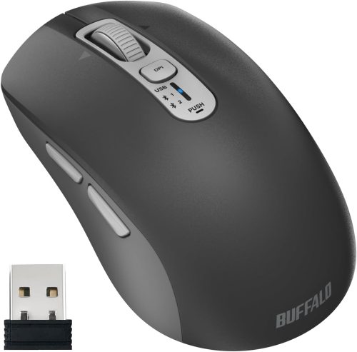 バッファロー(BUFFALO) Bluetooth・無線 2.4GHz 両対応 高速スクロールホイール搭載マウス BSMBB700