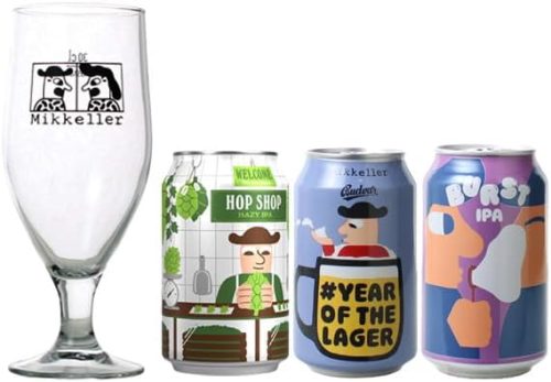 ミッケラー(Mikkeller) クラフトビール 3種＆ビアグラスセット