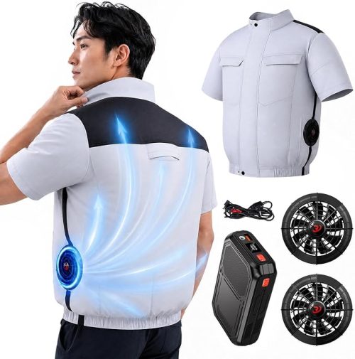 DOPTGHFY 半袖ファン付き作業着