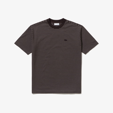 ラコステ(LACOSTE) リラックスフィットボーダーTシャツ
