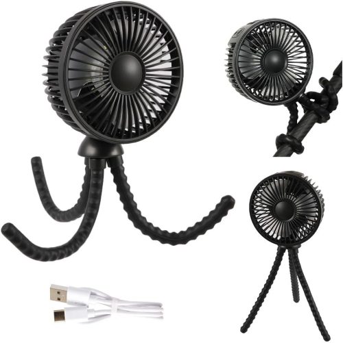 ちゃいなび ベビーカーファン 扇風機 アーム変幻自在 0449-strlfan