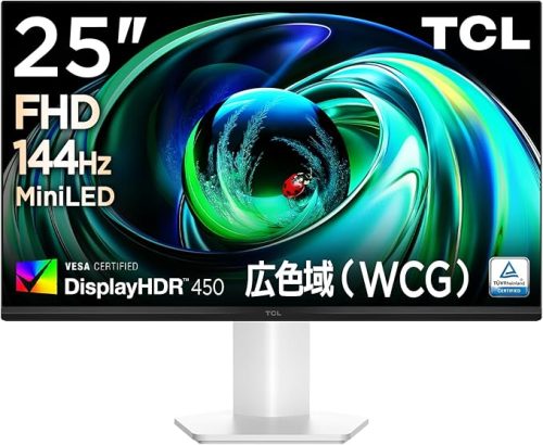 ティーシーエル(TCL) Mini LEDモニター 25G54