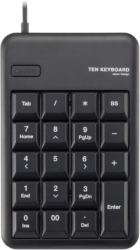 エレコム(ELECOM) USBテンキーボード TK-TCM011BK