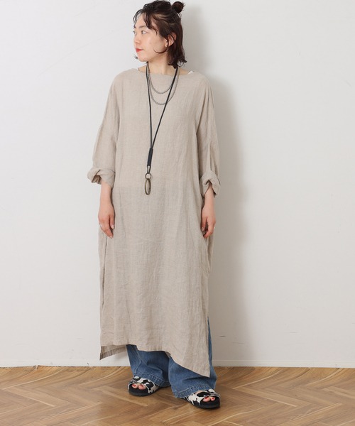 ジャーナルスタンダード ラックス(JOURNAL STANDARD LUXE) 追加 エアリネン Plain-DRESS