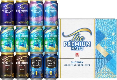 サントリー(SUNTORY) ザ・プレミアム・モルツ 5種 ビールギフトセット 350ml 12本