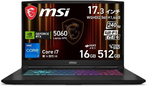 エムエスアイ(MSI) Katana-17-HX-B14WFK-1073JP