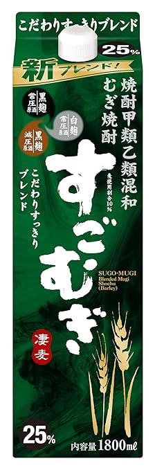 合同酒精 むぎ焼酎 すごむぎ 25%
