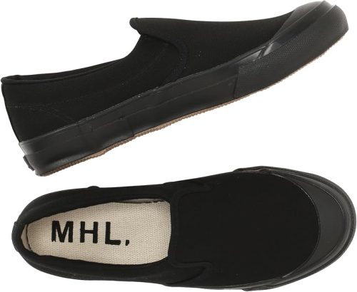 エムエイチエル(MHL.) WOMEN COTTON CANVAS SLIP-ON SHOES