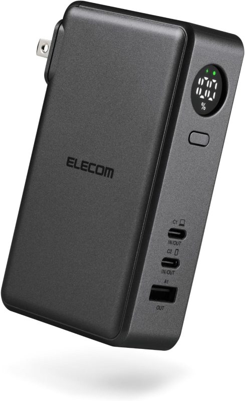 エレコム(ELECOM) C充電器一体モバイルバッテリー EC-C47LMN