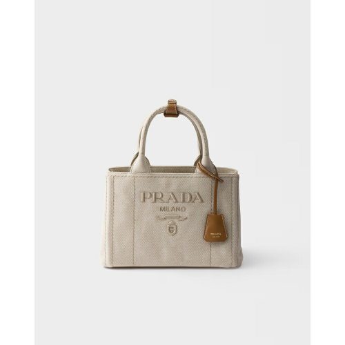 プラダ(PRADA) ジャルディニエール コットンキャンバス スモールバッグ