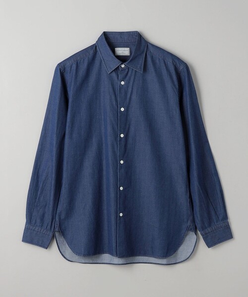 ユナイテッドアローズ(UNITED ARROWS) オーガニックコットン セミワイド ツイルデニムシャツ