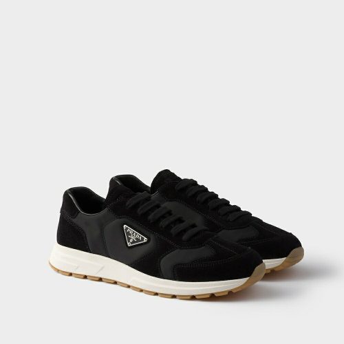プラダ(PRADA) Prax スエード x Re-Nylon スニーカー