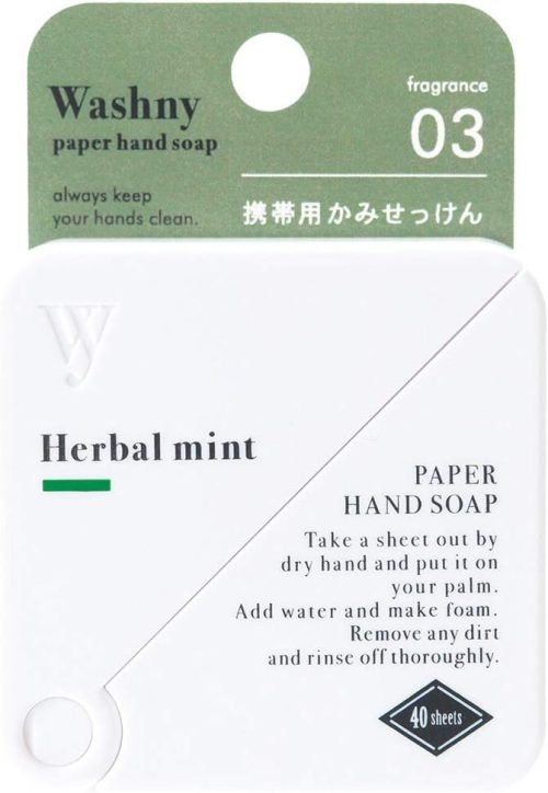 ノルコーポレーション(Nol Corp.) Washny ペーパーハンドソープ 40枚入り ハーバルミント OZ-WSN-1-3