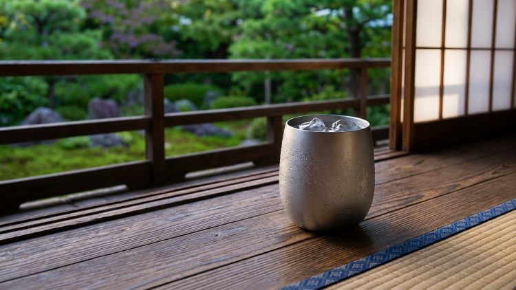 済んだ口当たり！サンドブラスト仕上げの純チタンタンブラー「KWIKomfi」