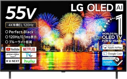 LGエレクトロニクス(LG Electronics) 55V型 4K有機ELテレビ LG OLED AI B5 OLED55B5PJA
