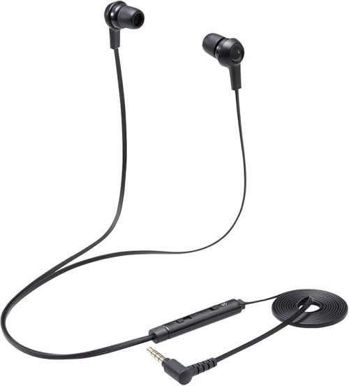エレコム(ELECOM) ヘッドセット 有線 4極 3.5mm マイク ミュートスイッチ付き HS-EP17TBK