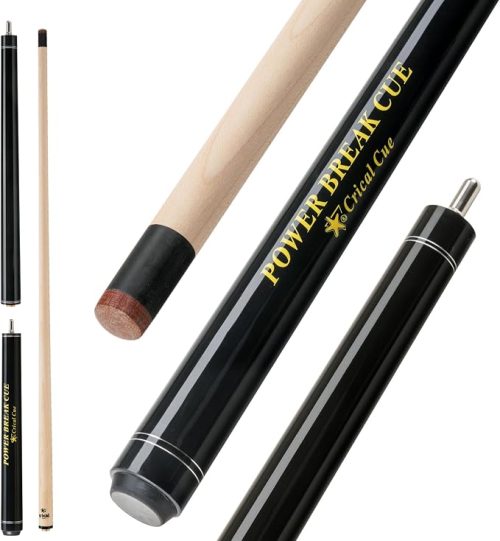 CRICAL Break Jump Cue with 3 Piece Heavy Hitter Jump Break Cue 13.2mm Tip Punch Cue Professional Jump Cue