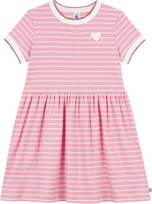 プチバトー(PETIT BATEAU) ボーダー半袖ワンピース
