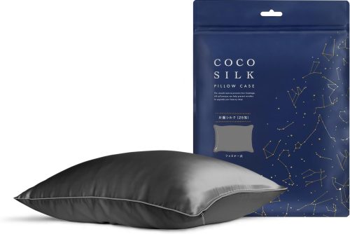 ココシルク(COCOSILK) シルク枕カバー 片面シルク 25匁 ファスナー式