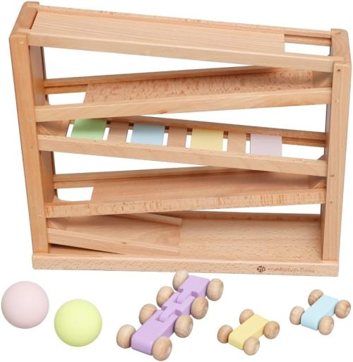 木製おもちゃのだいわ(Wooden Toys Daiwa) 吊橋ミニコースター パステル 45413