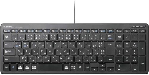 エレコム(ELECOM) 有線超薄型コンパクトキーボード TK-FCP097BK