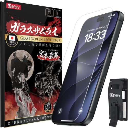 オーバーズ(OVER's) ガラスザムライ iPhone18 Pro 用 ガラスフィルム 474-k