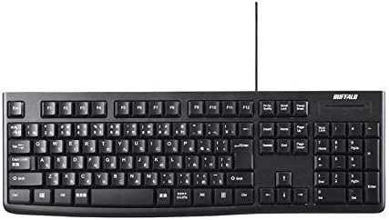 バッファロー(BUFFALO) 有線キーボード BSKBU100BK