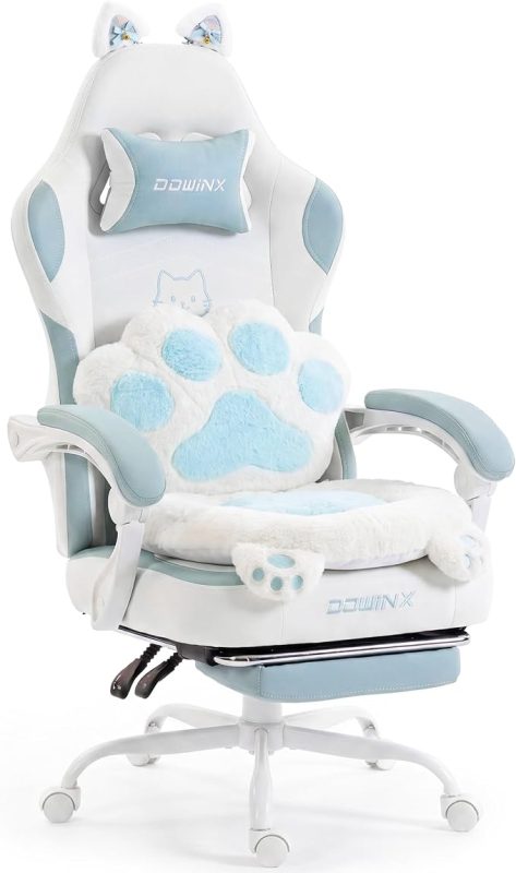 Dowinx 猫の肉球ゲーミングチェア 66D52B