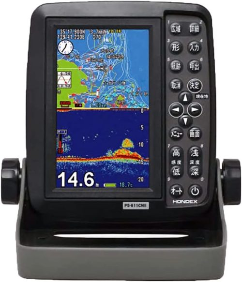 ホンデックス(HONDEX) 5型ワイド液晶ポータブルプロッター魚探 PS-611CN II