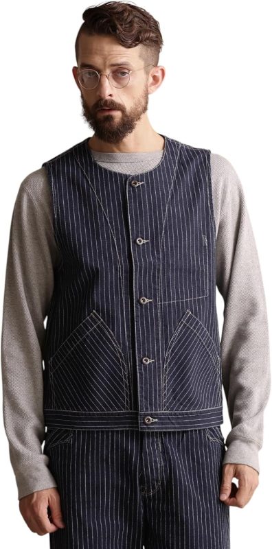 ショット(Schott) オールドヒッコリーデニムベスト