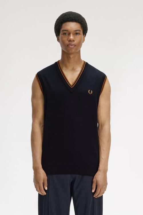 フレッドペリー(FRED PERRY) Tipped V-Neck Vest