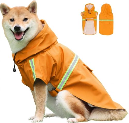LeafIn 犬用レインコート ポンチョ