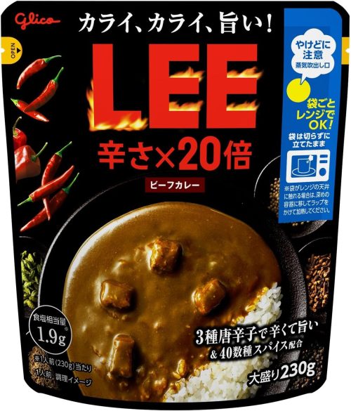 江崎グリコ(glico) ビーフカレーLEE大盛り 辛さ×20倍