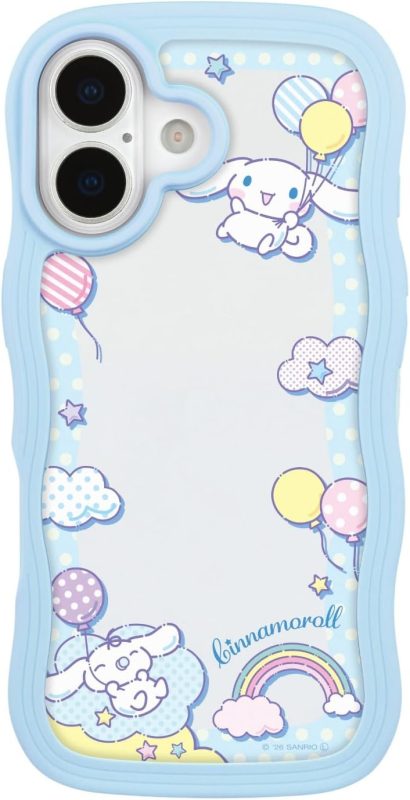グルマンディーズ(Gourmandise) サンリオキャラクターズ iPhone17 対応 うねうねフレームケース シナモロール SANG-621CN