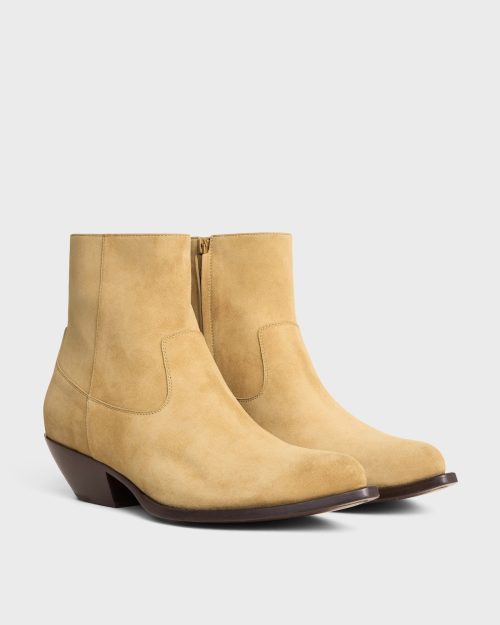 セリーヌ(CELINE) レオン ジップブーツ スエードカーフスキン