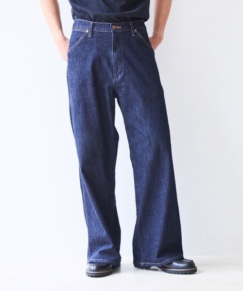 アダムエロぺ(ADAM ET ROPE') Wrangler meet LE CERCLE par rope 注 ワイドデニムパンツ