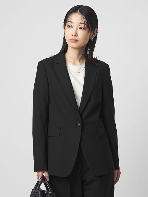 ユナイテッドアローズ グリーンレーベルリラクシング(UNITED ARROWS green label relaxing) size SHORTあり カチリラ シングル テーラード ジャケット ウォッシャブル ストレッチ