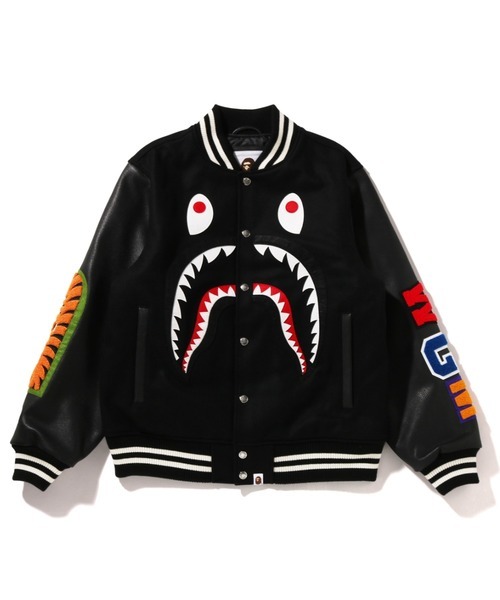 ア ベイシング エイプ(A BATHING APE) SHARK VARSITY JACKET