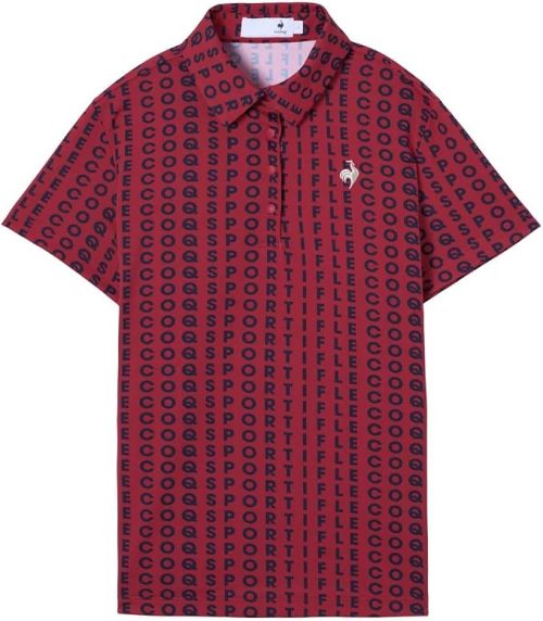 ルコックスポルティフゴルフ(le coq sportif golf) 総柄半袖シャツ