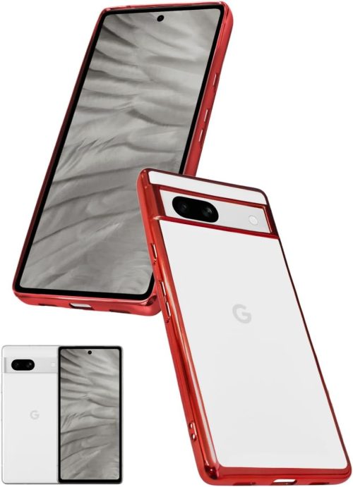 シズカウィル(shizukawill) Google Pixel7a ケース カバー サイドメッキ加工 TPU クリアケース
