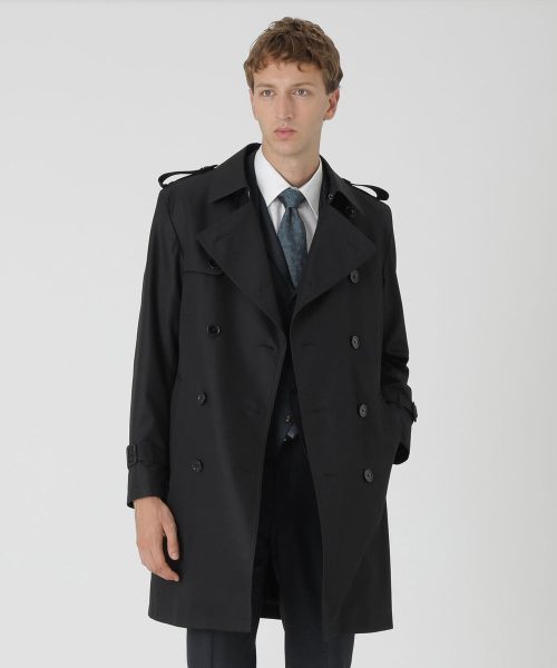 ブラックレーベル・クレストブリッジ(BLACK LABEL CRESTBRIDGE) マイクロピーチギャバジンダブルトレンチ