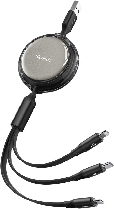 Mcdodo 3in1 巻き取り式充電ケーブル JCA-8740