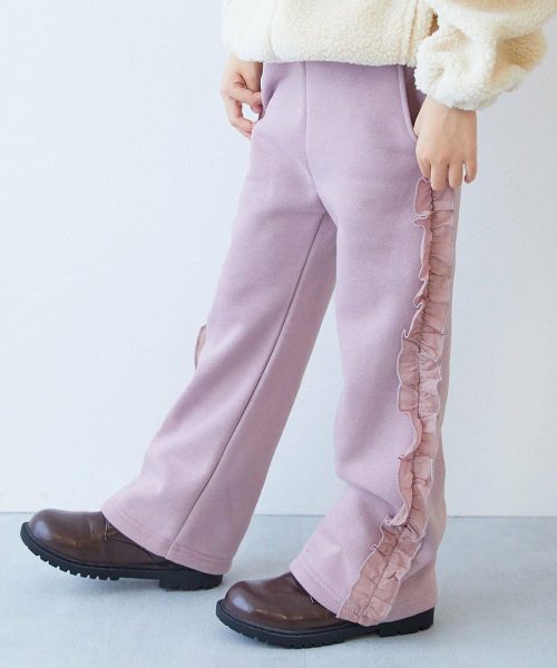デビロック(devirock) えらべるフリルデザイン 裏起毛 あったかパンツ