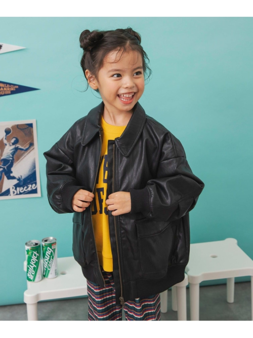 ブリーズ(BREEZE) エコレザーブルゾン