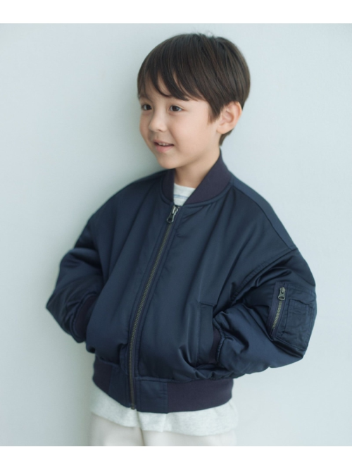 ユナイテッドアローズ グリーンレーベルリラクシング(UNITED ARROWS green label relaxing) スタメンシリーズ ナカワタ MA-1 キッズ
