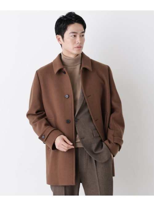 ナノ・ユニバース(NANO universe) NEW ON COAT ウール/Nショートステンカラーコート
